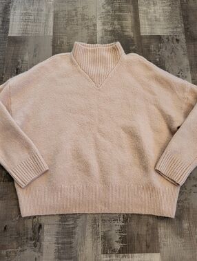 Madewell Sweater Women XXL 2X Chunky Knit Alpaca Wool Blend Turtleneck Mock Neck